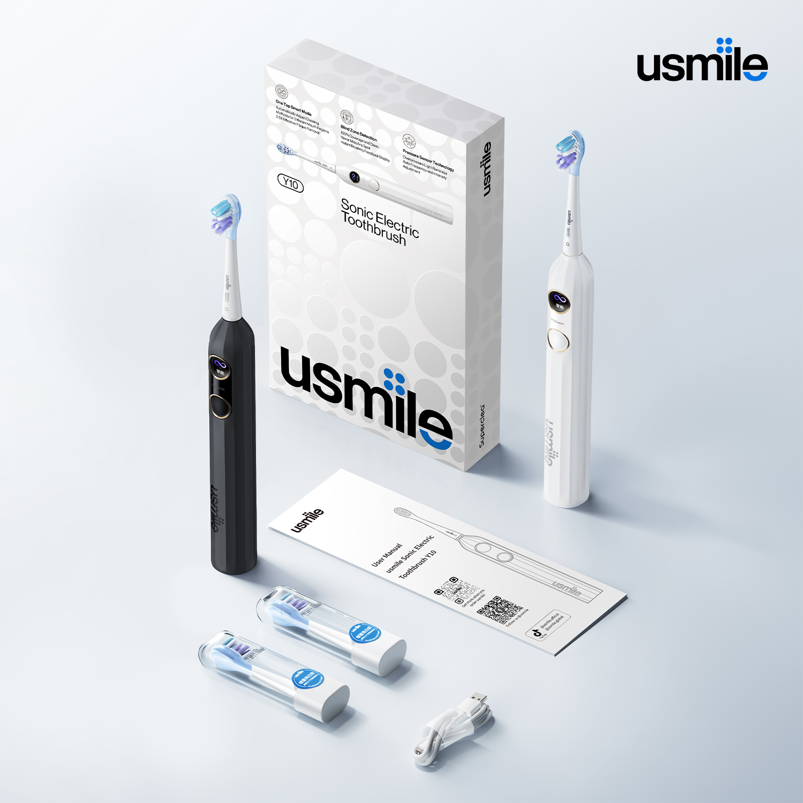 Mô tả Bàn chải điện sóng âm thông minh usmile Y10 - Bảo hành 12 tháng - 9