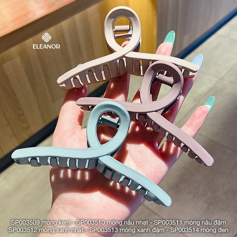 Mô tả Kẹp tóc nữ càng cua Eleanor Accessories dạng trơn basic phụ kiện tóc kẹp tóc 3511 - 2