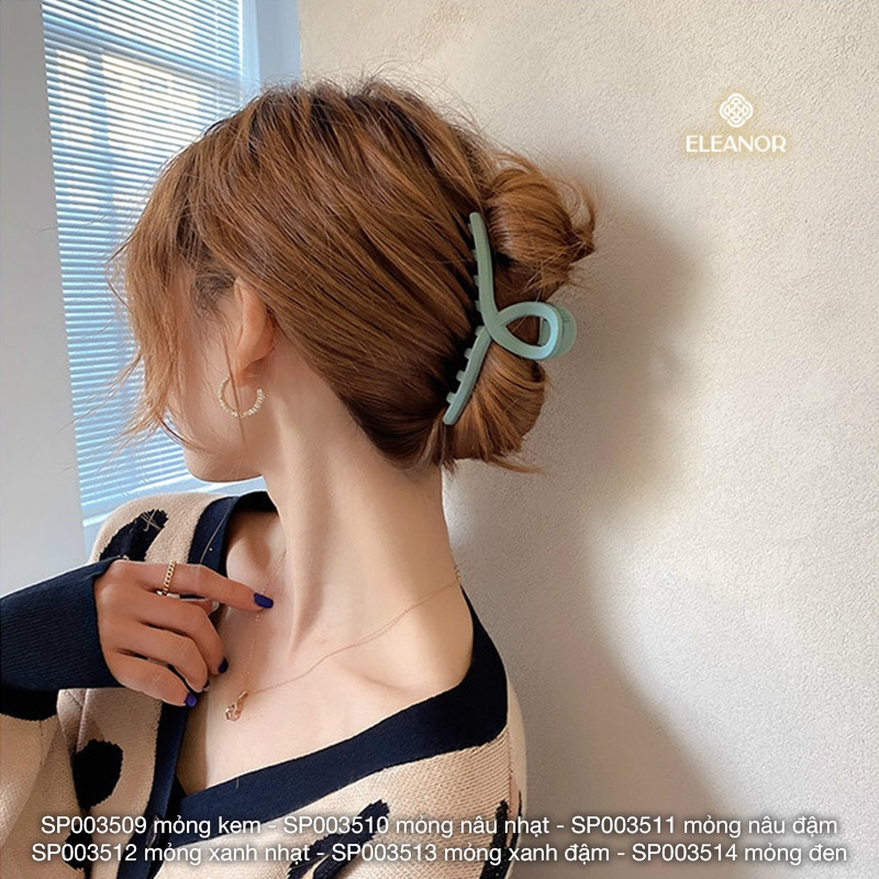 Mô tả Kẹp tóc nữ càng cua Eleanor Accessories dạng trơn basic phụ kiện tóc kẹp tóc 3511 - 3