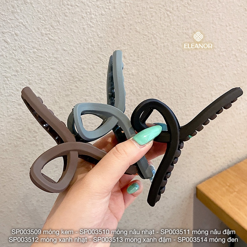 Mô tả Kẹp tóc nữ càng cua Eleanor Accessories dạng trơn basic phụ kiện tóc kẹp tóc 3511 - 4