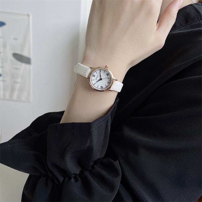Đồng hồ nữ thời trang vintage BARSH DH06 mặt nhỏ dây da mềm ôm tay ...
