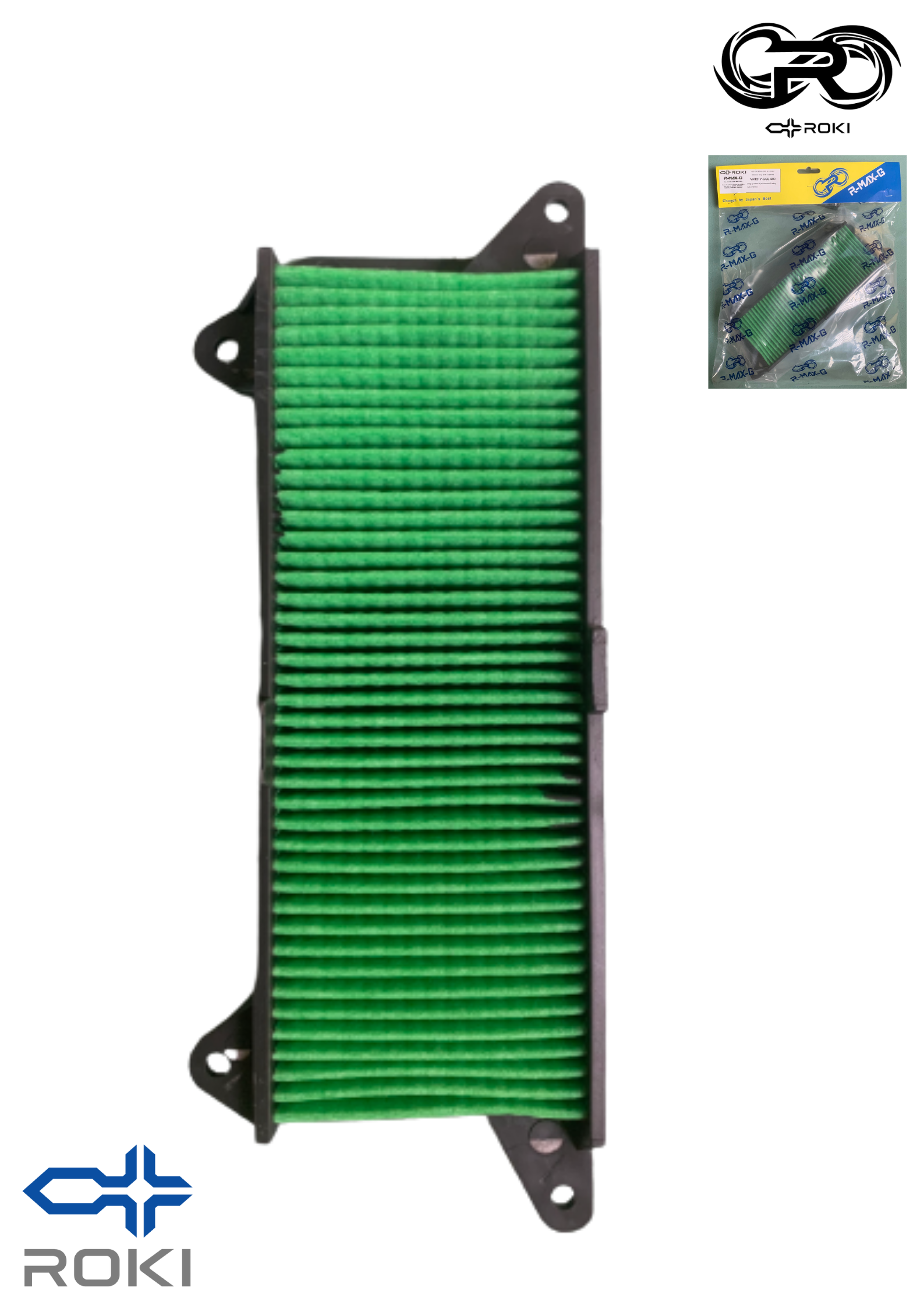 Mô tả Lọc gió R-MAX-G của ROKI JAPAN cho xe Honda SCR - Lead 110 - 2