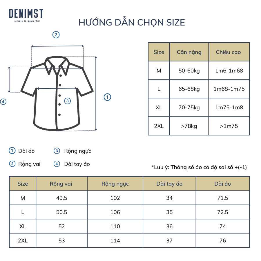 Áo sơ mi DENIMST A209 chi tiết 4