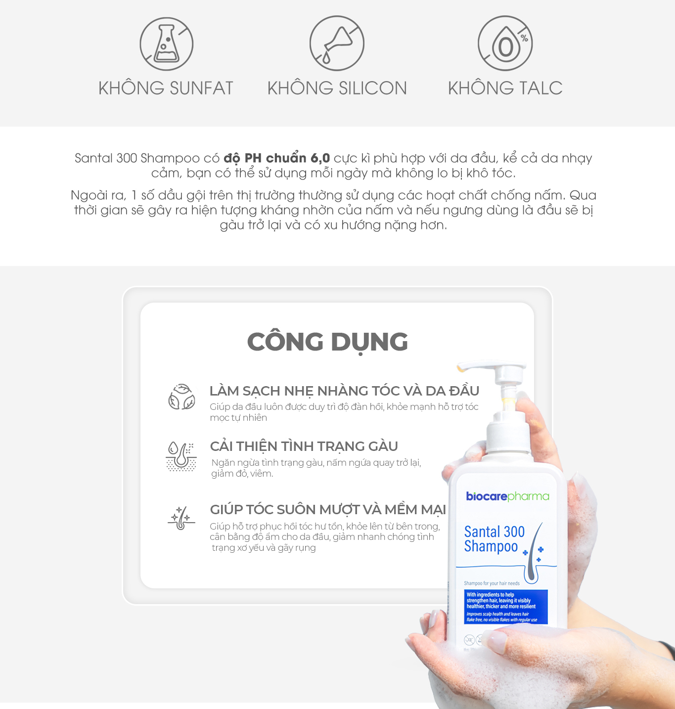 Mô tả Combo kem và dầu gội hỗ trợ gàu nấm | Biocarepharma. - 2