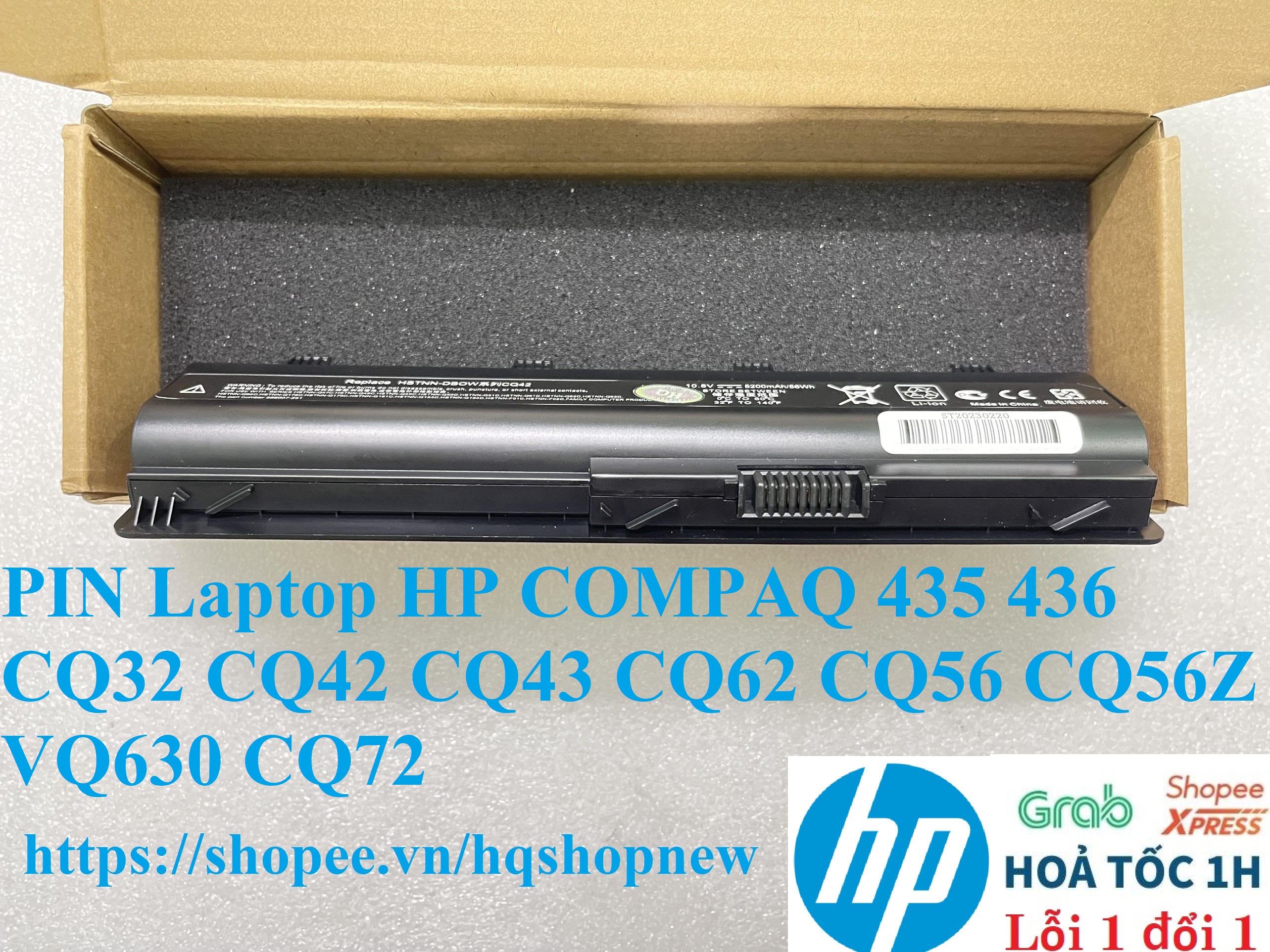 ⚡ Pin Laptop HP COMPAQ 435 436 CQ32 CQ42 CQ43 CQ62 CQ56 CQ56Z VQ630 ...