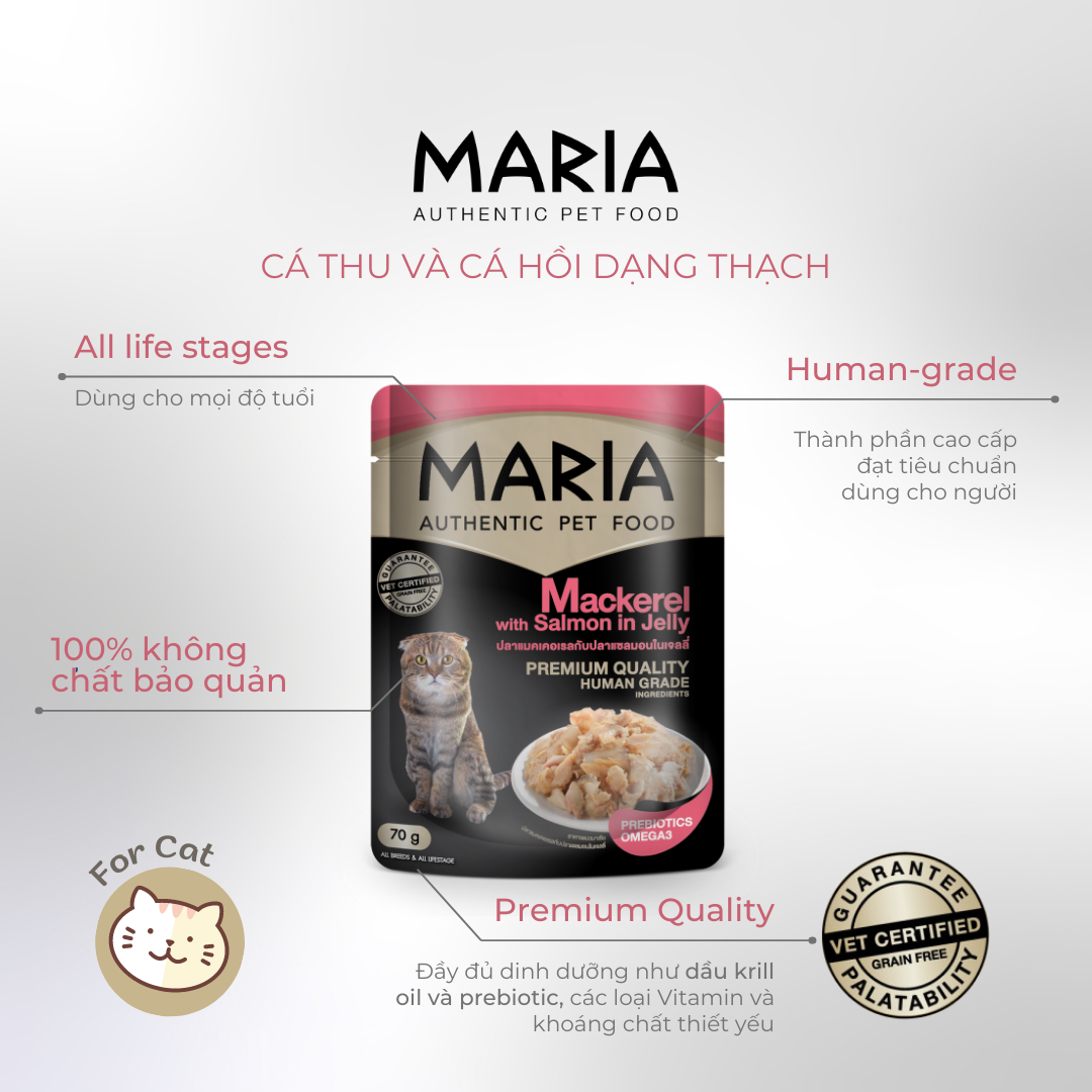 Mô tả Pate cho mèo Maria hộp 12 gói 70g - 2