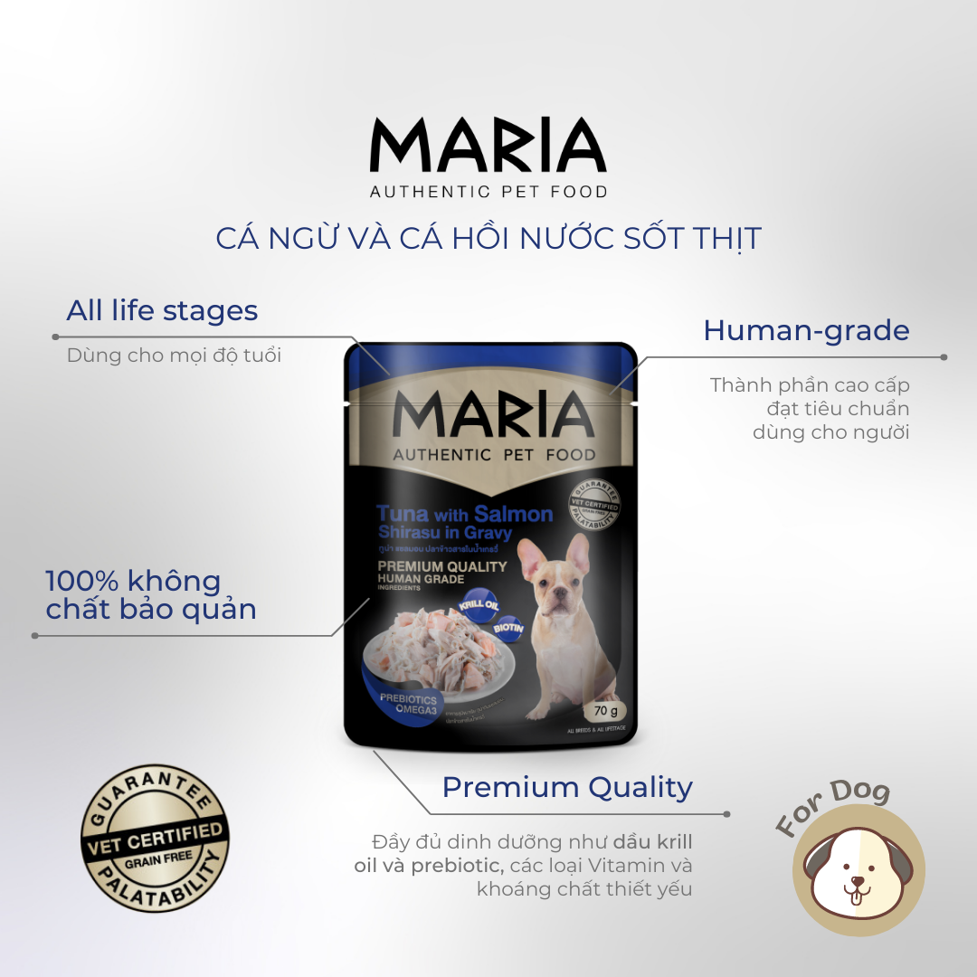 Mô tả Pate cho chó Maria hộp 12 gói 70g - 3