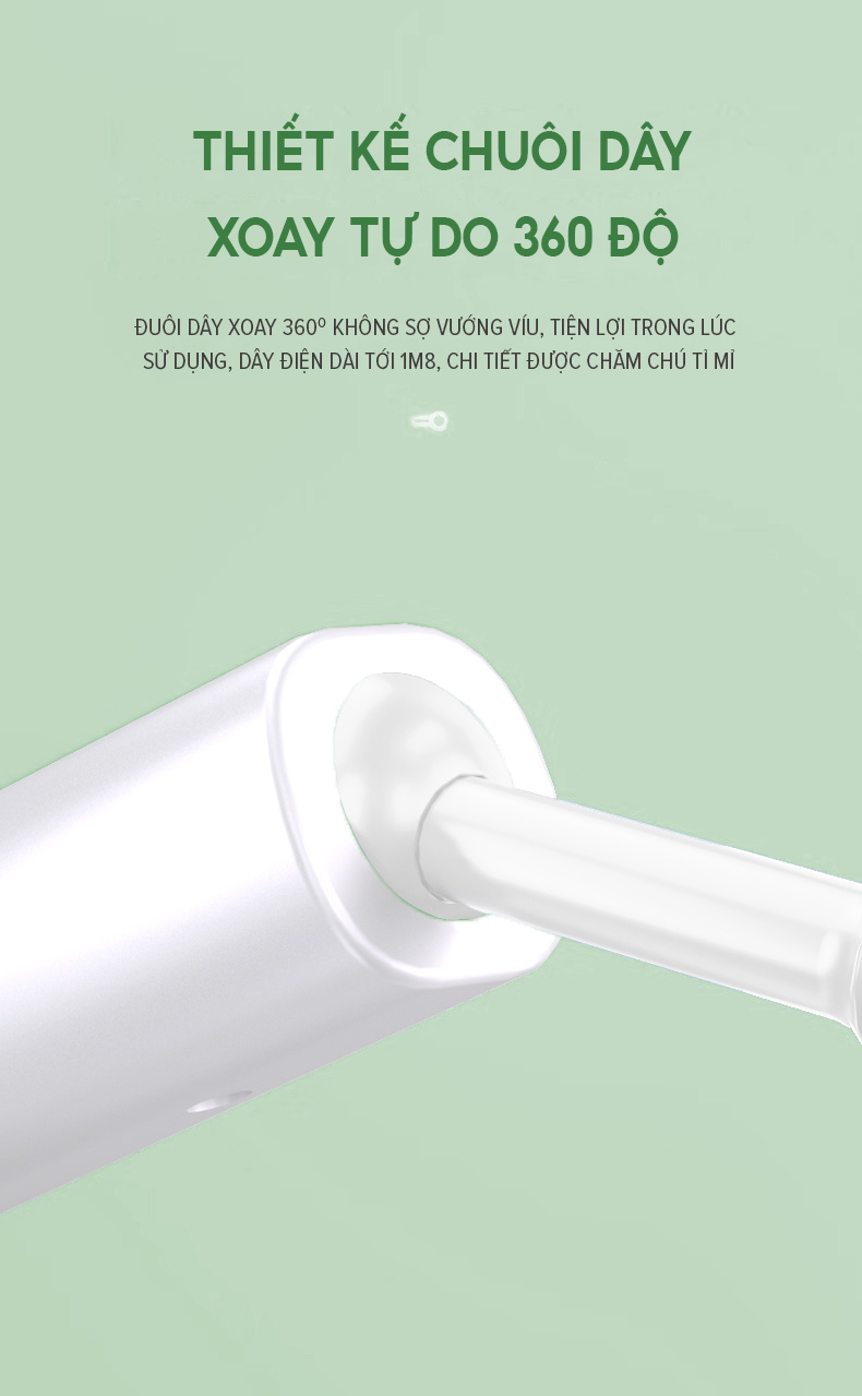 Mô tả Máy Sấy Tóc Coclear CH6289 (1800W) Chế Độ Sấy Mát Bảo Vệ Tóc - Hàng Chính Hãng - 10