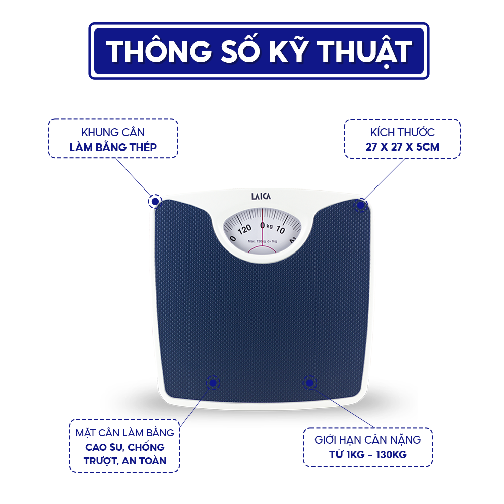 Mô tả Cân sức khỏe Laica PS2018 Cân cơ lò xo - 2