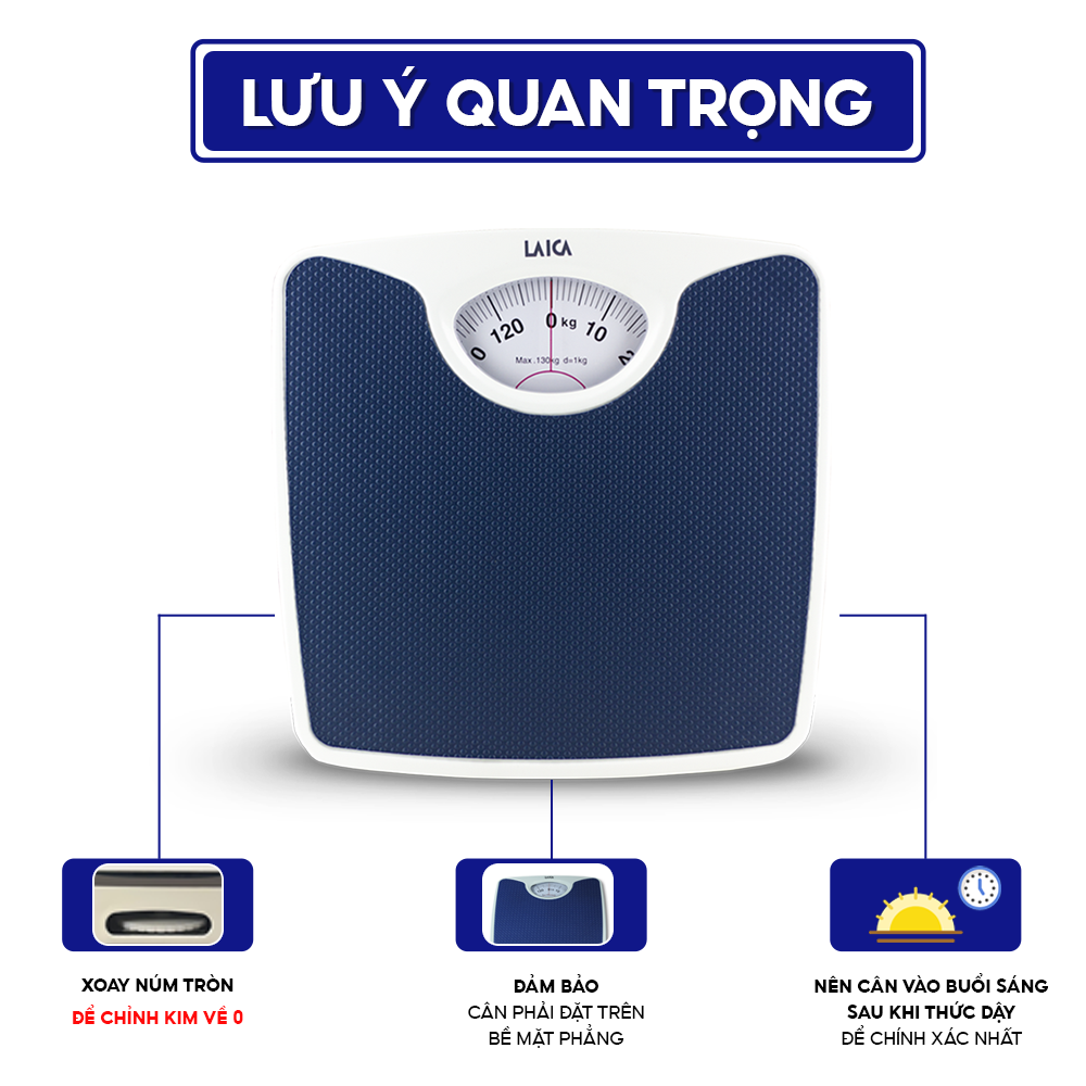 Mô tả Cân sức khỏe Laica PS2018 Cân cơ lò xo - 3