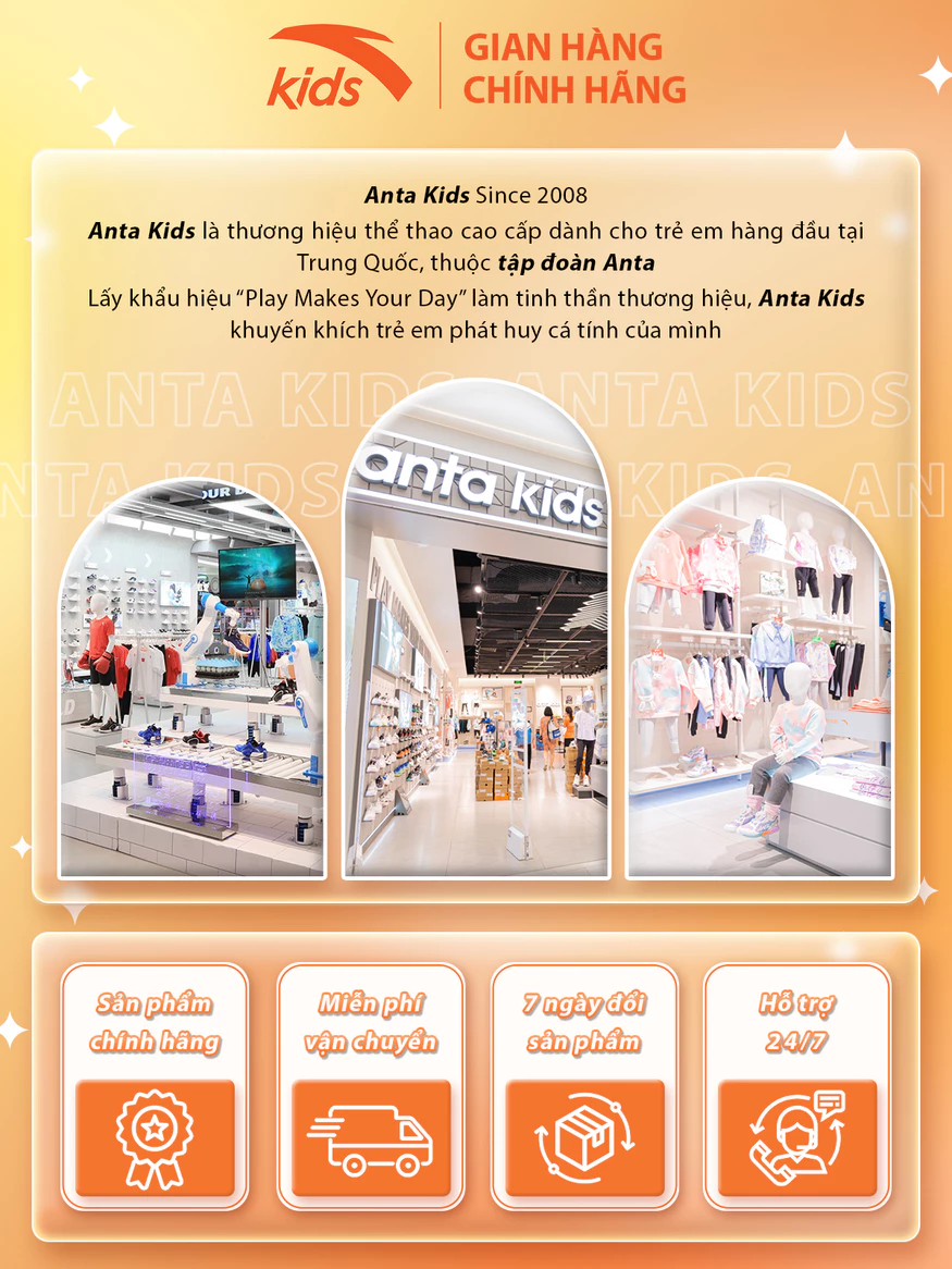 Quần Lửng Thể Thao Bé Trai Anta Kids Running 3524B9502 - Chi tiết