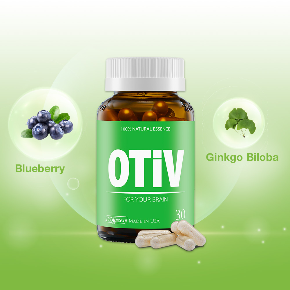 [Hộp 30v] Viên Uống Bổ Não OTIV Ecogreen Giảm Đau Đầu, Mất Ngủ, Tăng ...