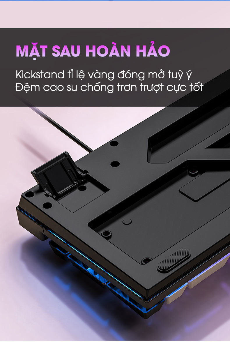 Bàn phím máy tính có dây giả cơ SIDOTECH K500 gaming led rgb màu hồng ...