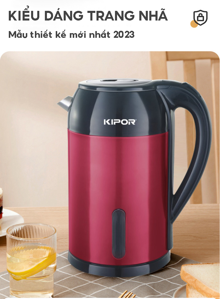 Mô tả Ấm siêu tốc KIPOR KP-A266 dung tích 3.2L - 7