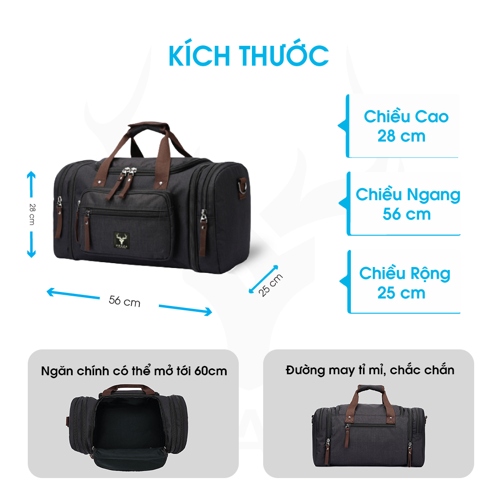 Mô tả Túi Xách Hành Lý Size Lớn Thời Trang Praza - TXS0095 - 1