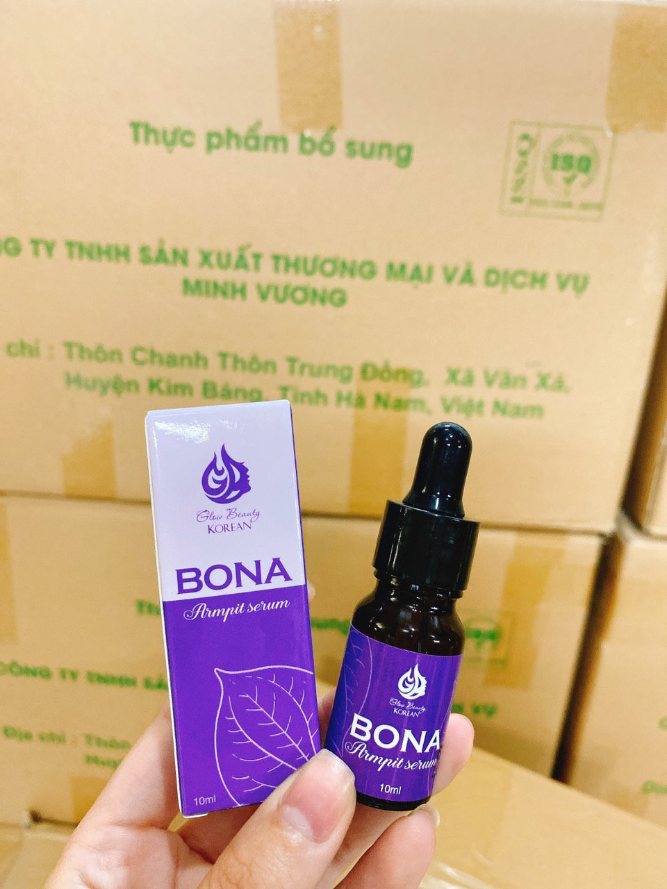 Mô tả Combo Serum Bona King Diamond Pharma 10ml + bông nở tác dụng hết hôi nách, hôi chân, mồ hôi tay chân v ĩ nh vi ễn - 6