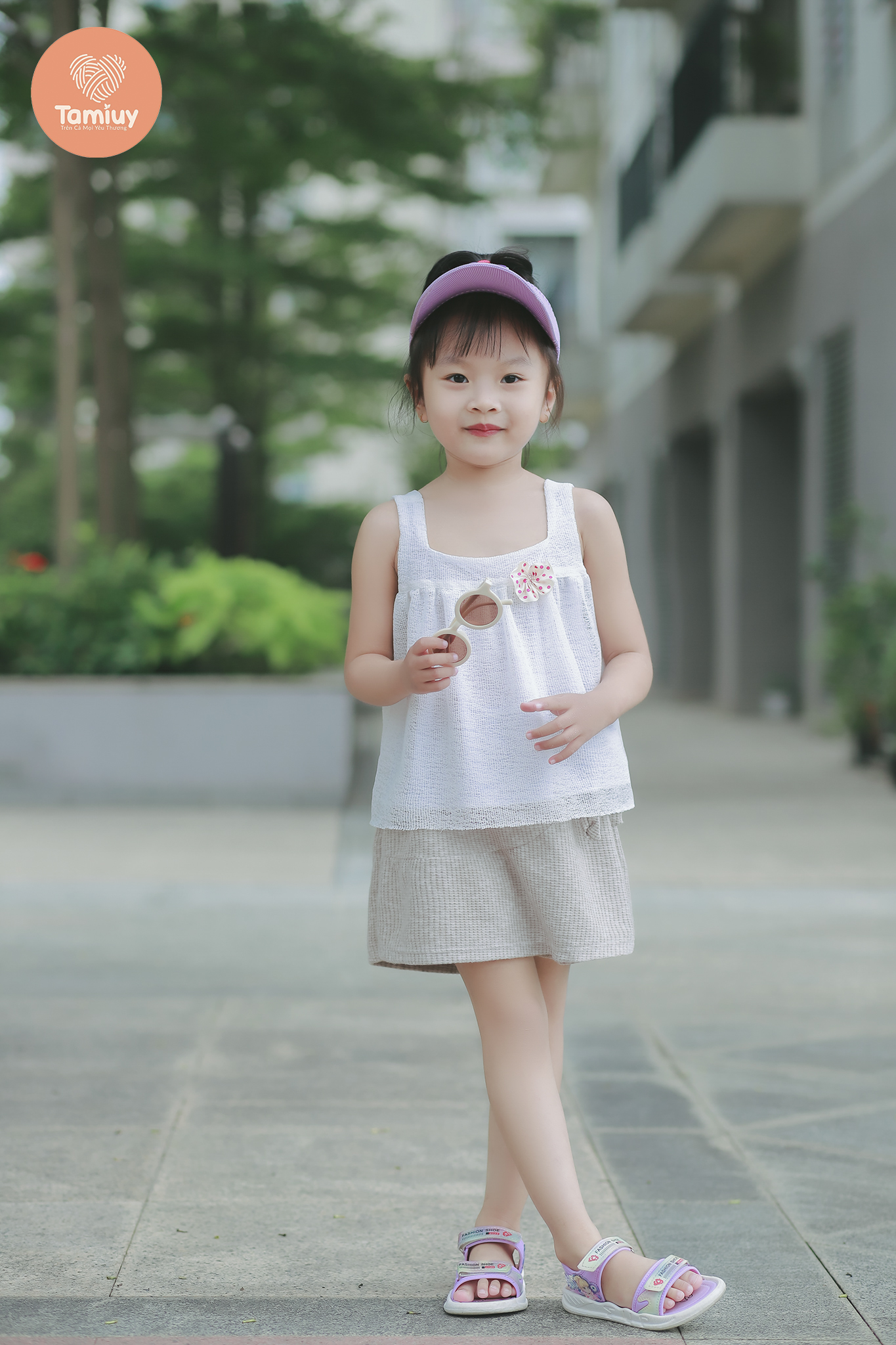 Mô tả Set Bộ Áo Croptop Phối Quần Váy Thun Năng Động Cho Bé Gái (1-10 Tuổi) - 1
