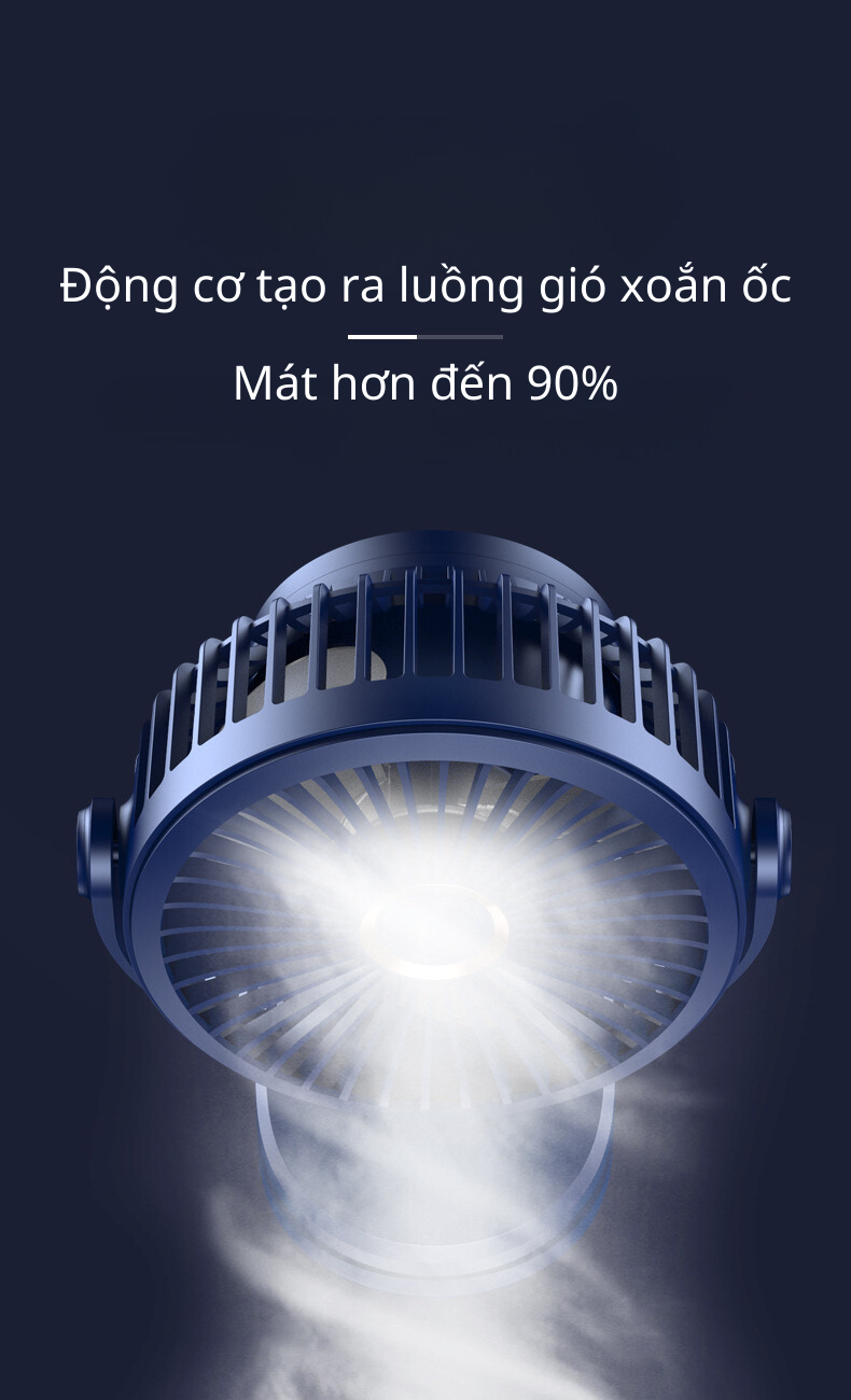 Quạt kẹp JIASHI DELADEP sạc USB