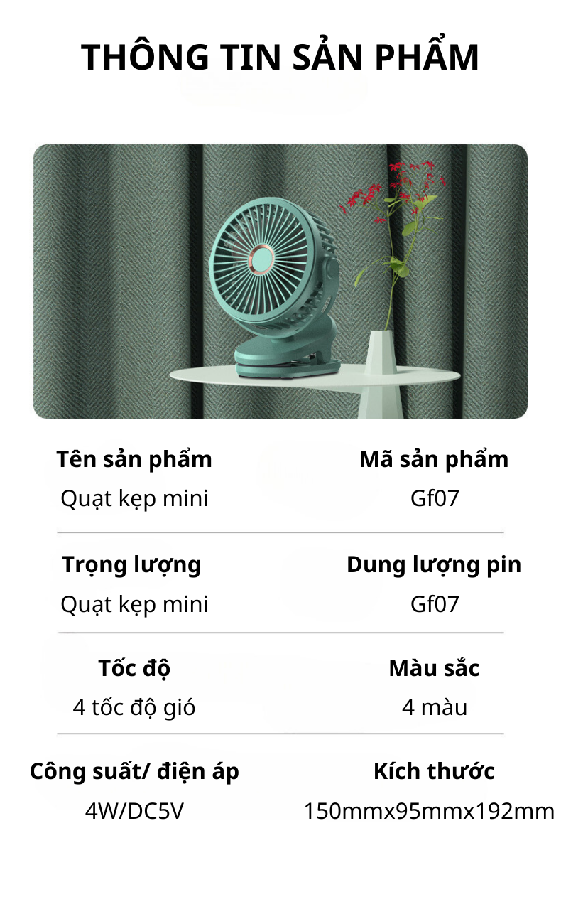 Quạt kẹp JIASHI DELADEP chính sách bảo hành