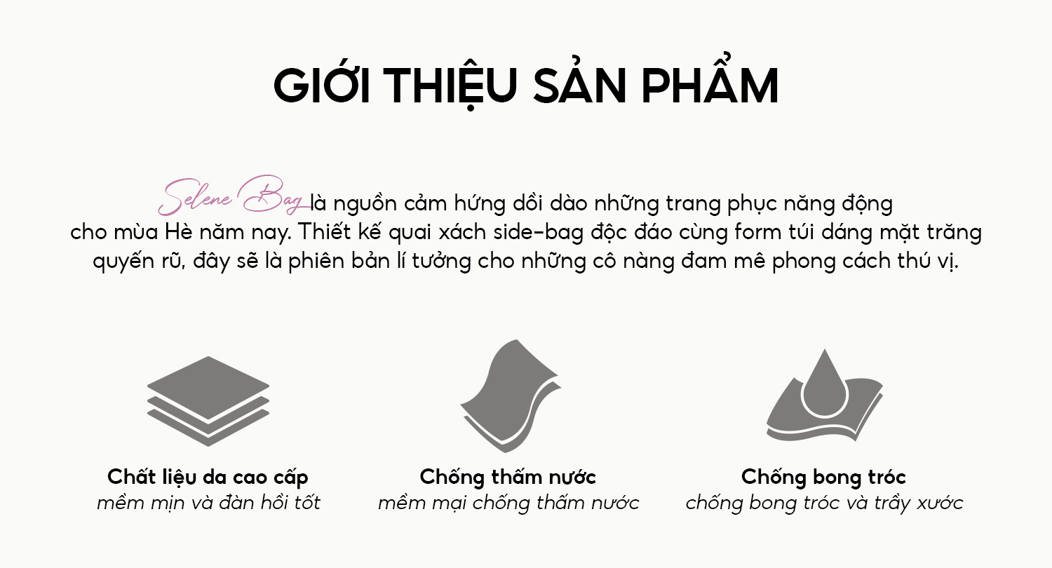 Mô tả Túi Xách Nữ Đeo Vai Belle Bag Hobo Đáy Tròn HAPAS - TDV221019 - 4
