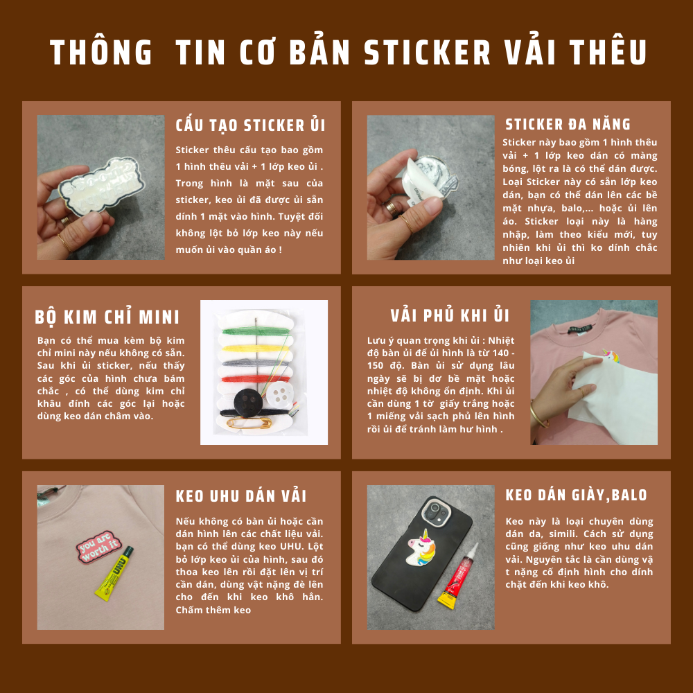 Sticker ủi áo làm miếng dán quần áo rách, miếng vá quần áo,miếng dán ủi ...