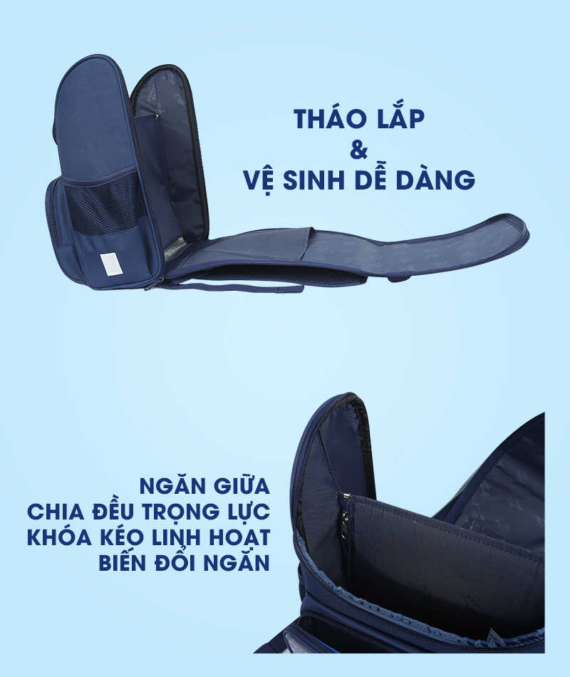 Mô tả CẶP HỌC SINH CHỐNG GÙ CHO BÉ TIỂU HỌC THƯƠNG HIỆU MITI C11072M - 6