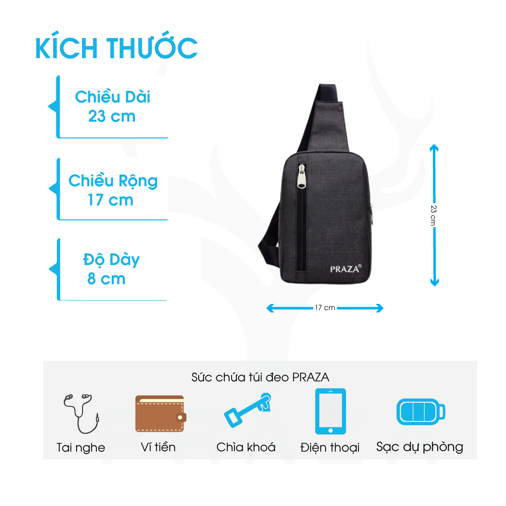 Mô tả Combo Túi Đeo Campus & Túi Du Lịch PRAZA TX082DC095 - 3