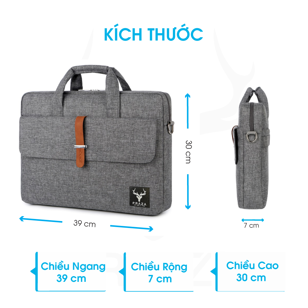 Mô tả Túi Xách Unisex Cao Cấp Đựng Vừa Laptop 15.6 Inch Praza TX089 2 - 1