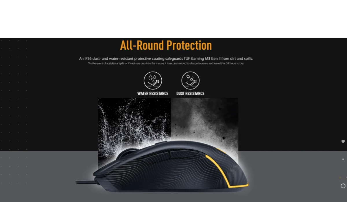 Mô tả Chuột gaming TUF GAMING M3 Gen II ĐEN 90MP0320-BMUA00 - CHÍNH HÃNG BẢO HÀNH 2 NĂM - 3