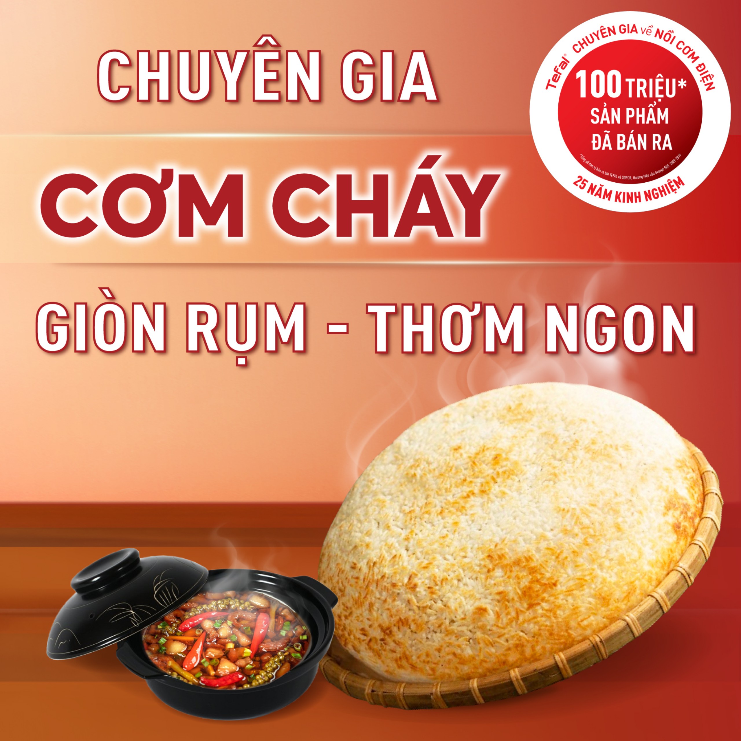 Mô tả Nồi cơm điện tử cao tần Tefal RK818A68 - 1.8L - Lòng nồi niêu - Giữ ấm 12h - Bảo hành 2 năm - 10