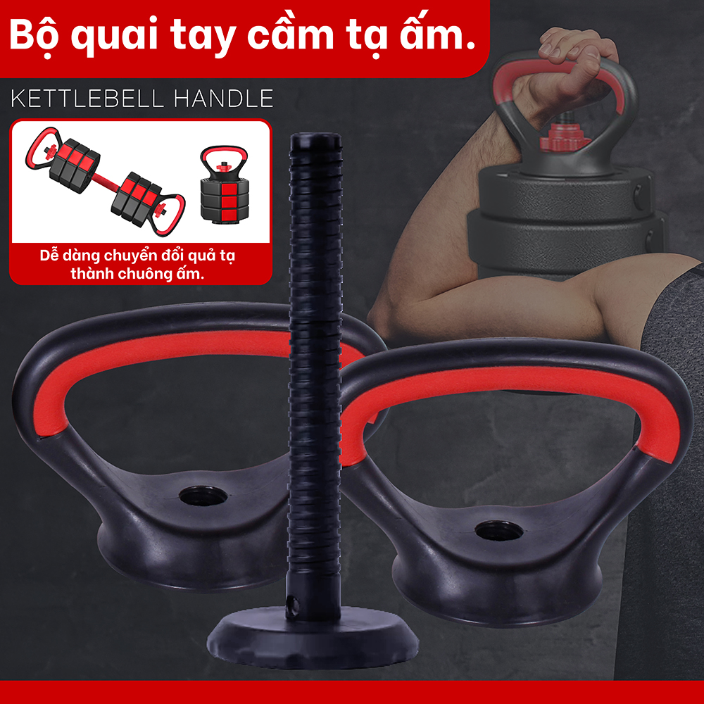 Mô tả Bộ Tạ Tay Đa Năng (5 in 1) Kết Hợp Tạ ĐònTạ Đơn,Tạ Ấm Điều Chỉnh Siêu Bền Thế Hệ 10KG,20KG,30KG,40KG - 6