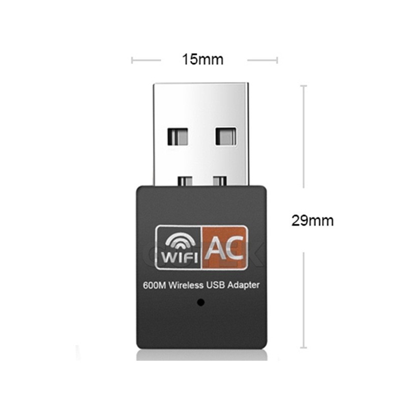 Mô tả USB thu sóng wifi Gutek RE601 600mbps tần số 2.4G 5G cho máy tính pc laptop tốc độ nhanh - 8