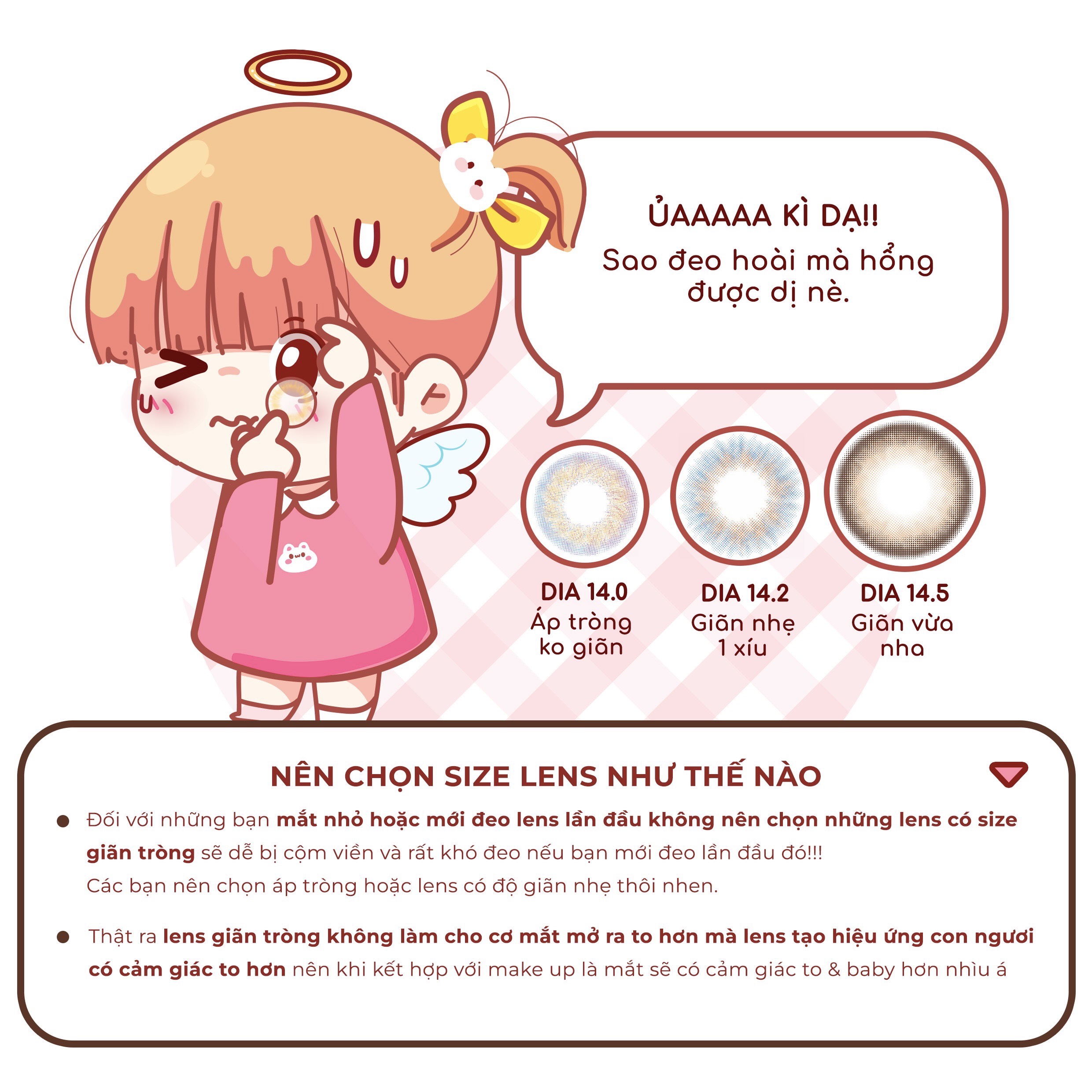 Mô tả Lens đen giãn tròng có độ 0-8 Tokyo Night nhãn hiệu Angel Eyes, kính áp tròng đen tự nhiên đi học đi làm - 7