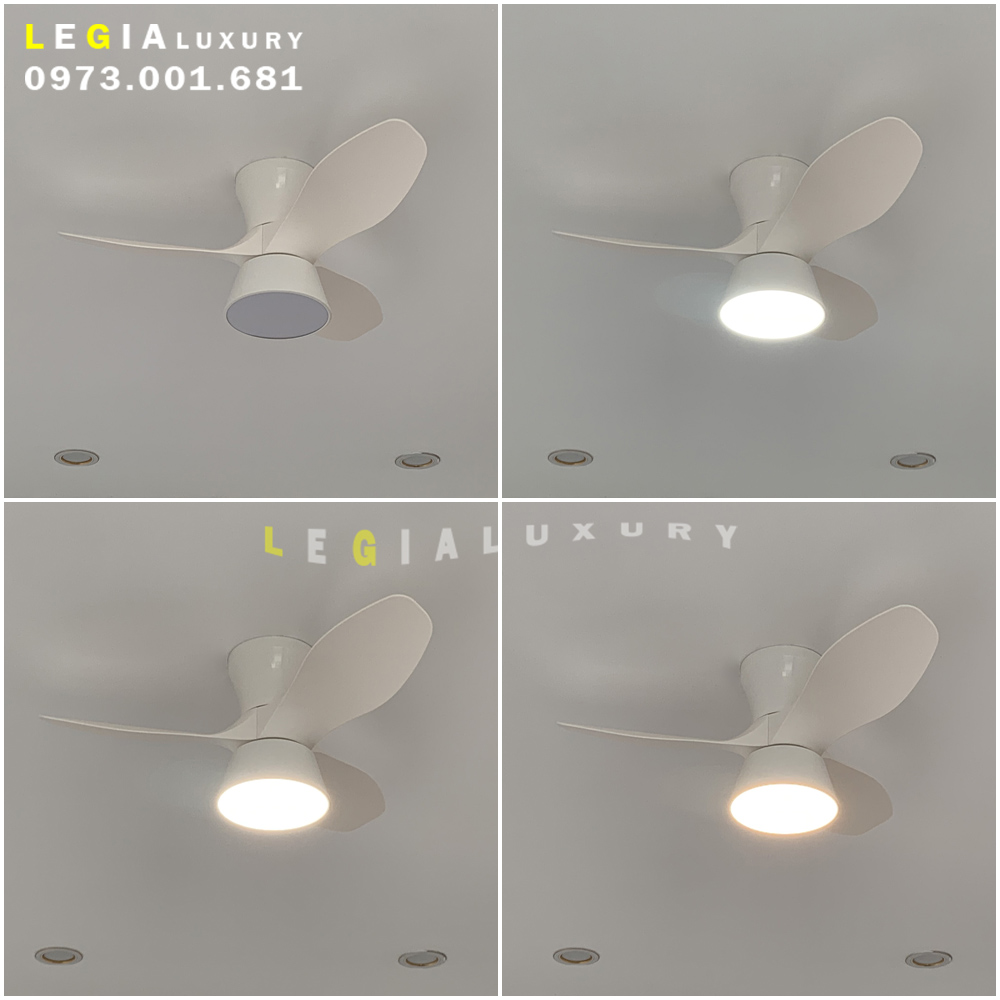 Mô tả Quạt trần chung cư mini LGFAN740 | Quạt trần cổ ngắn cho bàn ăn, phòng ngủ đẹp, nhỏ gọn 2024 - 6