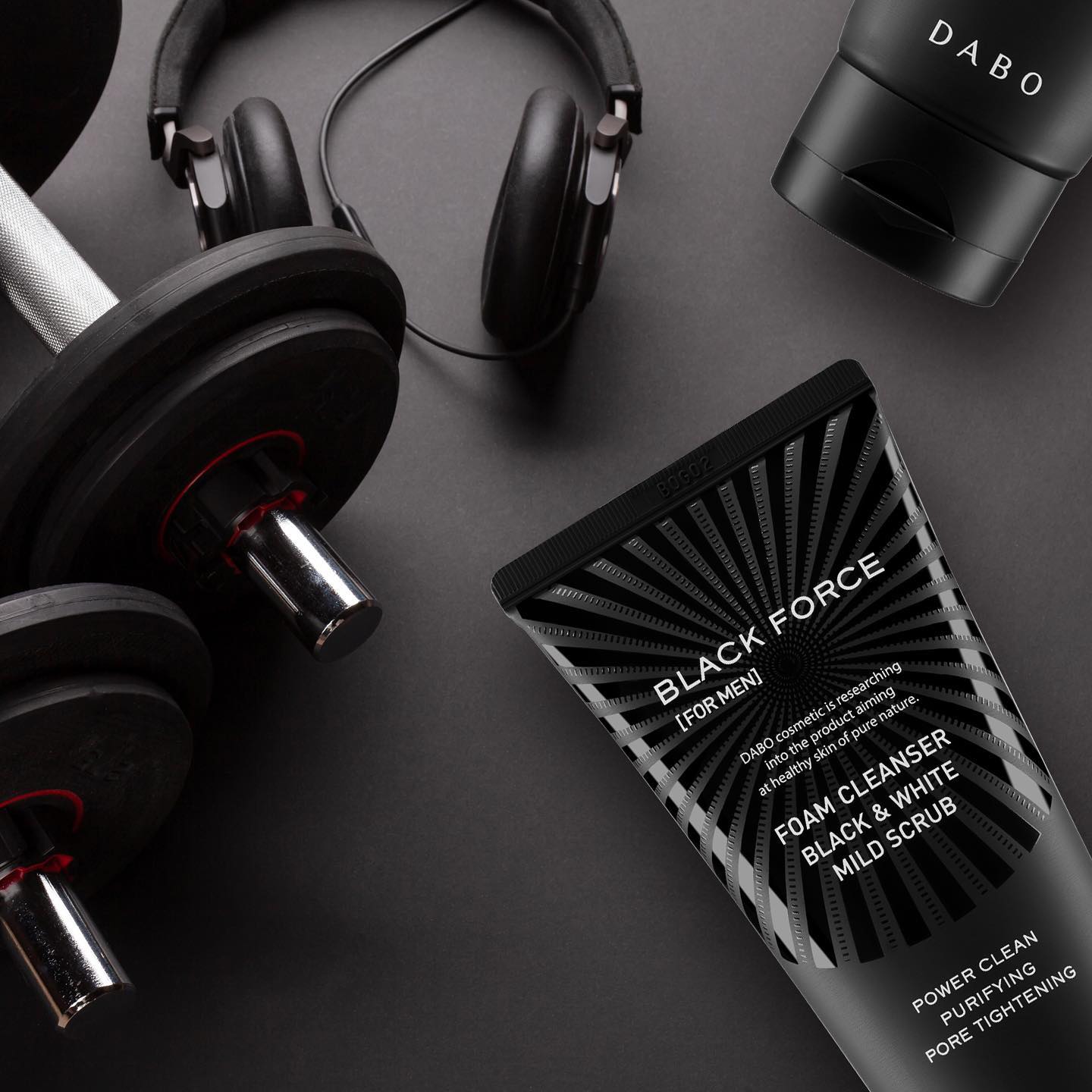 Mô tả Sữa rửa mặt cao cấp cho nam DABO Black Force For Men 120ml - 1