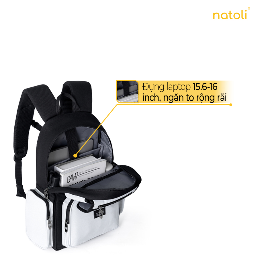Balo NATOLI ICON BACKPACK B13 - Chất liệu chống nước
