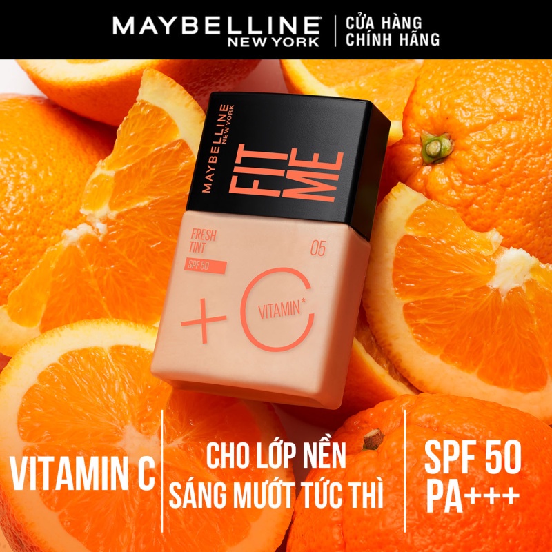 Kem Nền Maybelline Fit Me Fresh Tint C Tươi Mướt Chống Nắng SPF50 PA+++  (30ml) | Shopee Việt Nam