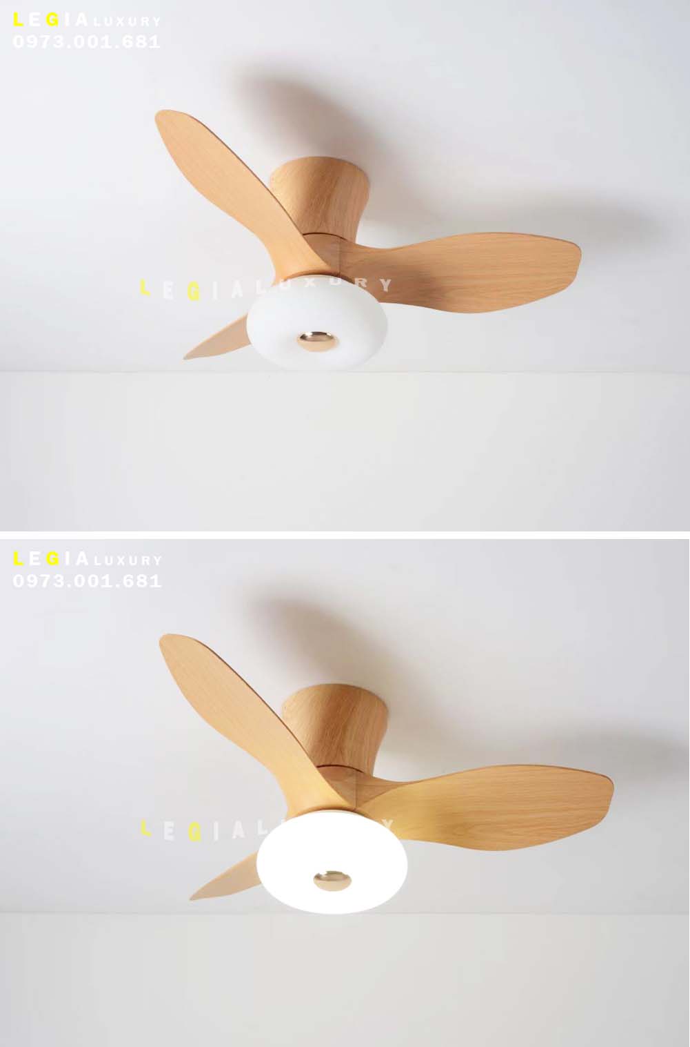 Mô tả Quạt trần chung cư mini LGFAN740 | Quạt trần cổ ngắn cho bàn ăn, phòng ngủ đẹp, nhỏ gọn 2024 - 3