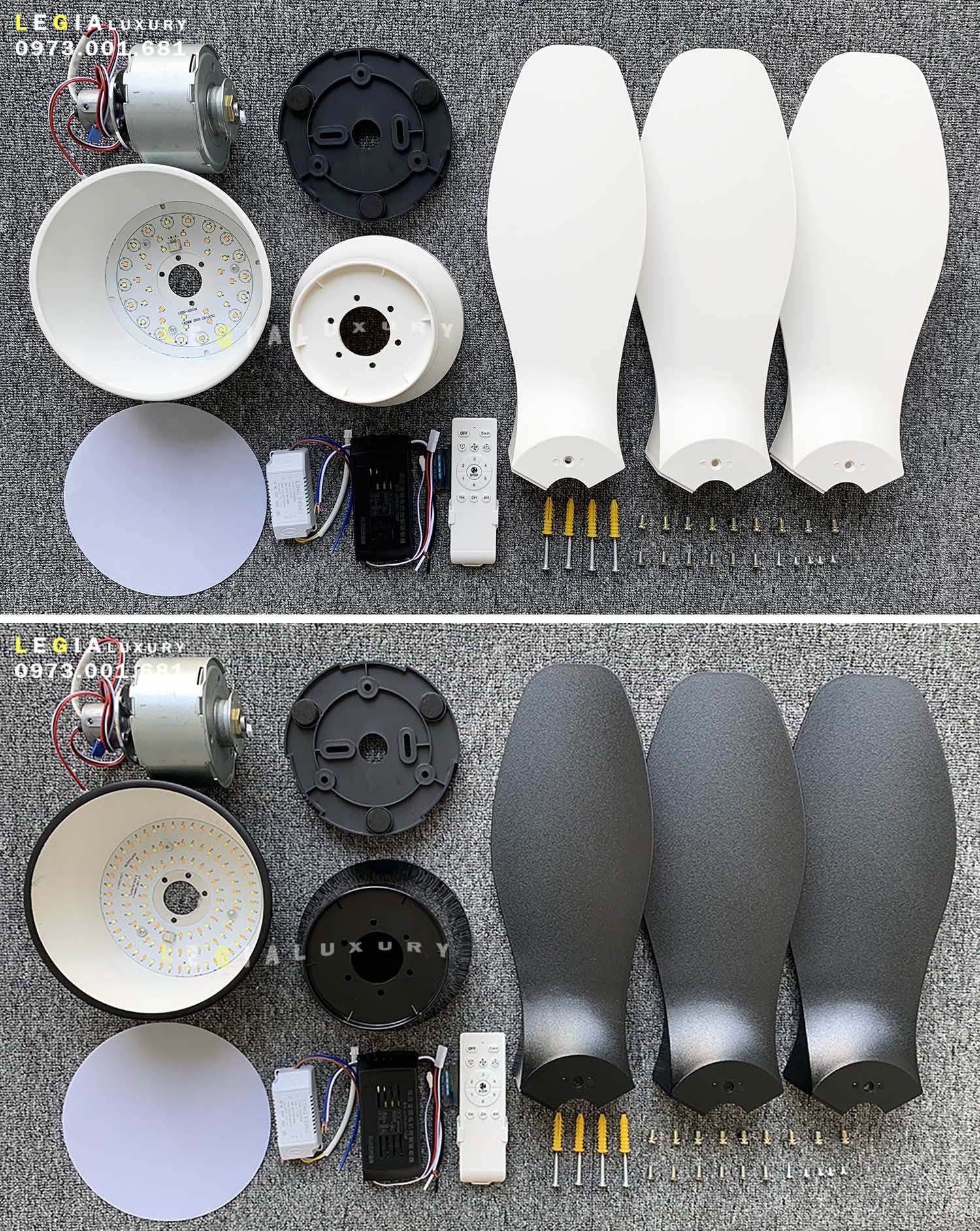 Mô tả Quạt trần chung cư mini LGFAN740 | Quạt trần cổ ngắn cho bàn ăn, phòng ngủ đẹp, nhỏ gọn 2024 - 10