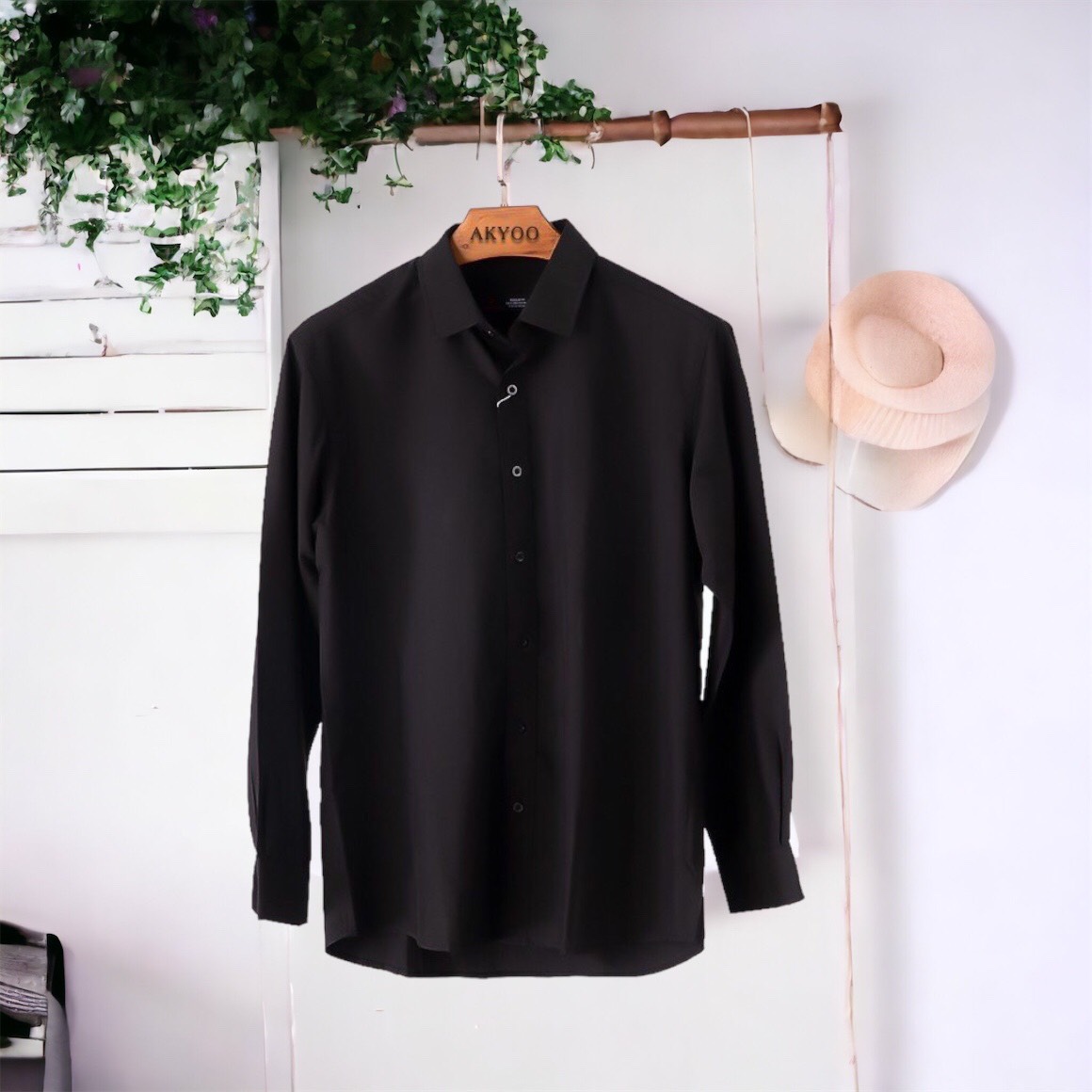 Chi tiết cúc áo sơ mi AKYOO