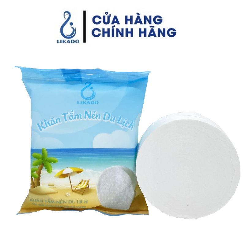 Mô tả Khăn tắm nén du lịch likado kích thước (70 x 140cm)(1 viên) - 1