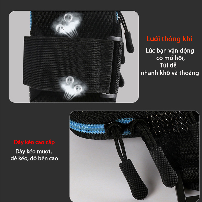 Mô tả Túi Đựng Điện Thoại Chạy Bộ Rhino B121 Rộng 6.5 inch Chơi Thể Thao, Đạp Xe - 7