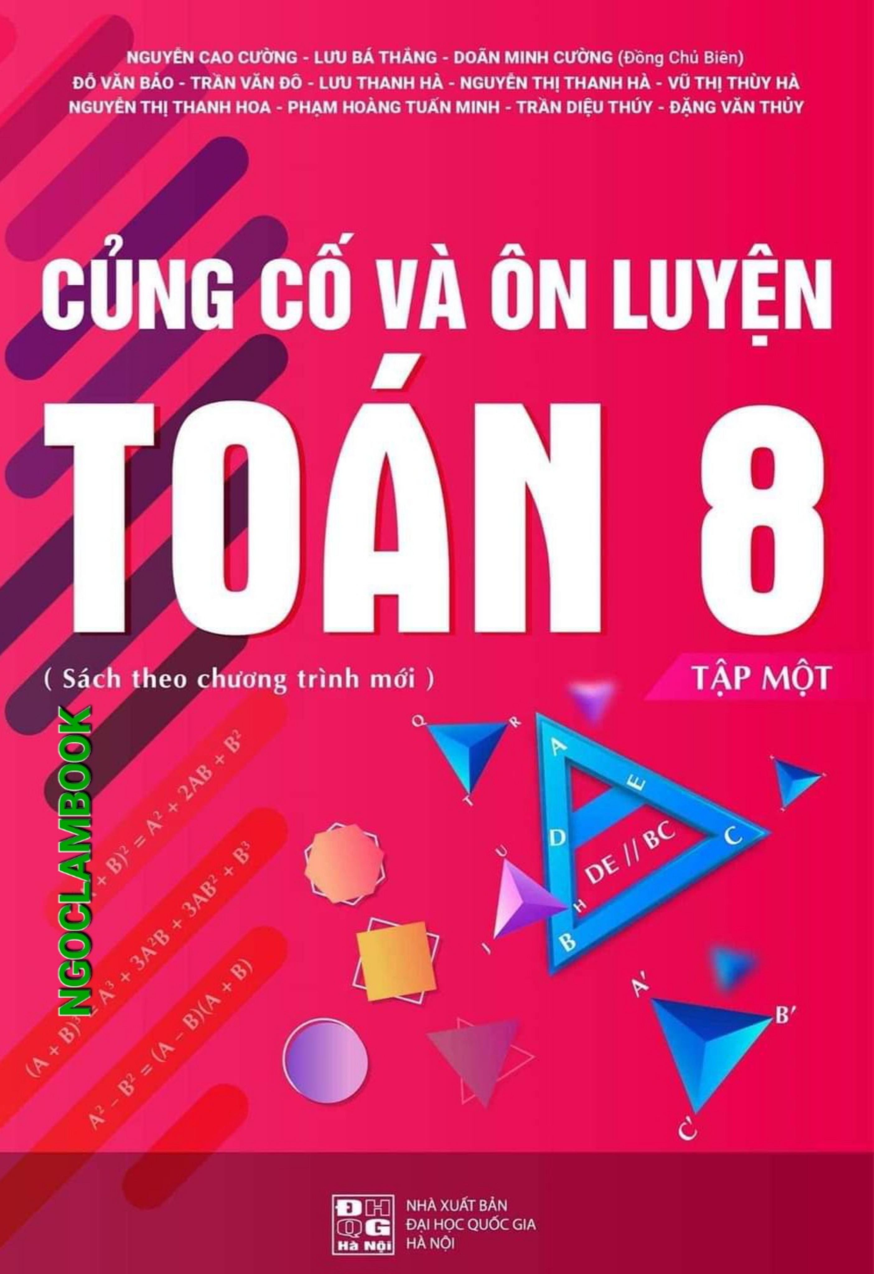 Mô tả Sách - Combo Củng cố và ôn luyện Toán 8 - Hai tập - 1