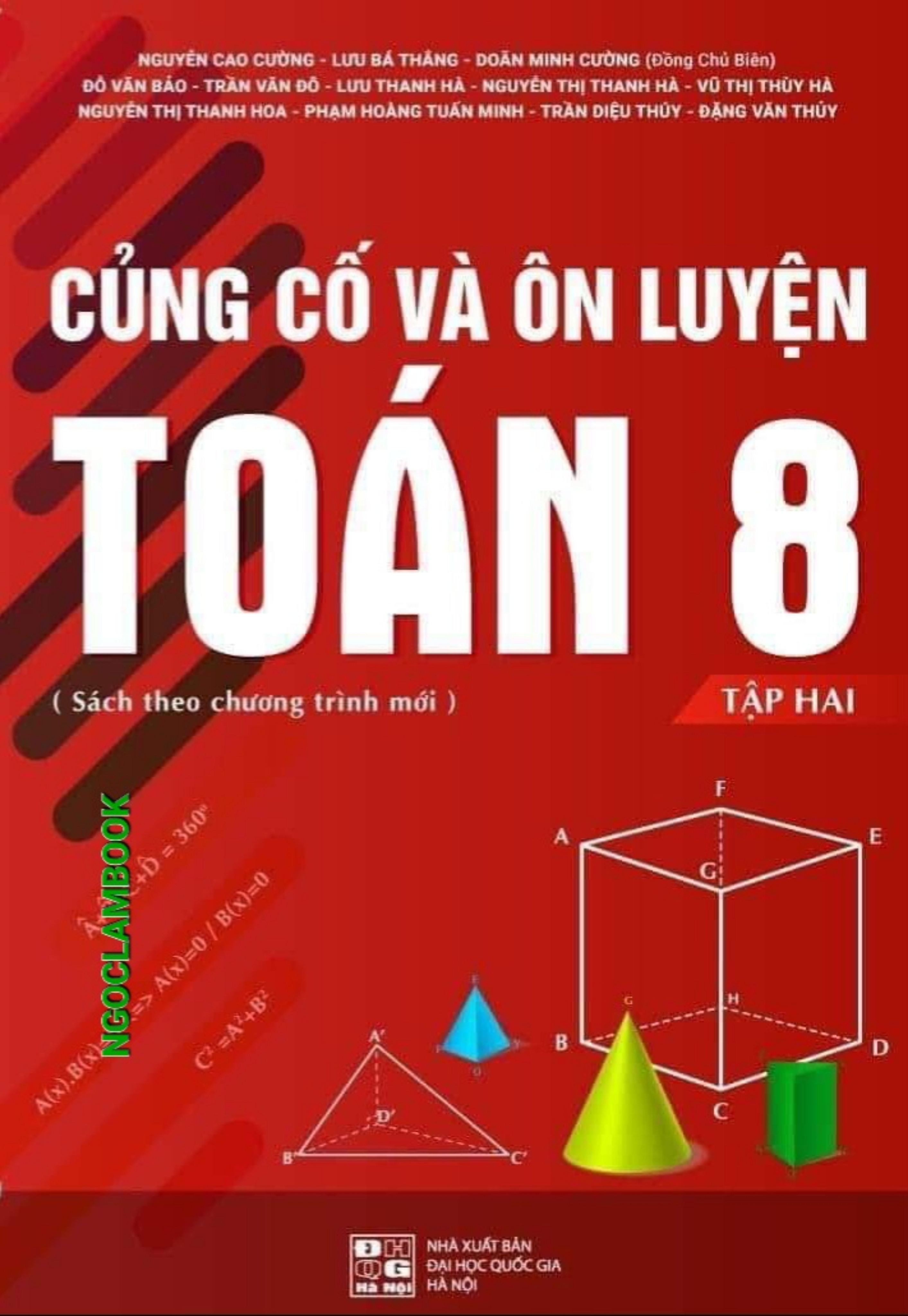 Mô tả Sách - Combo Củng cố và ôn luyện Toán 8 - Hai tập - 2