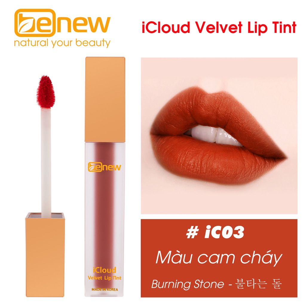 Mô tả Son kem lì dưỡng ẩm lôi trôi 4 màu tự nhiên Benew iCloud Velvet Lip Tint TAC - 3