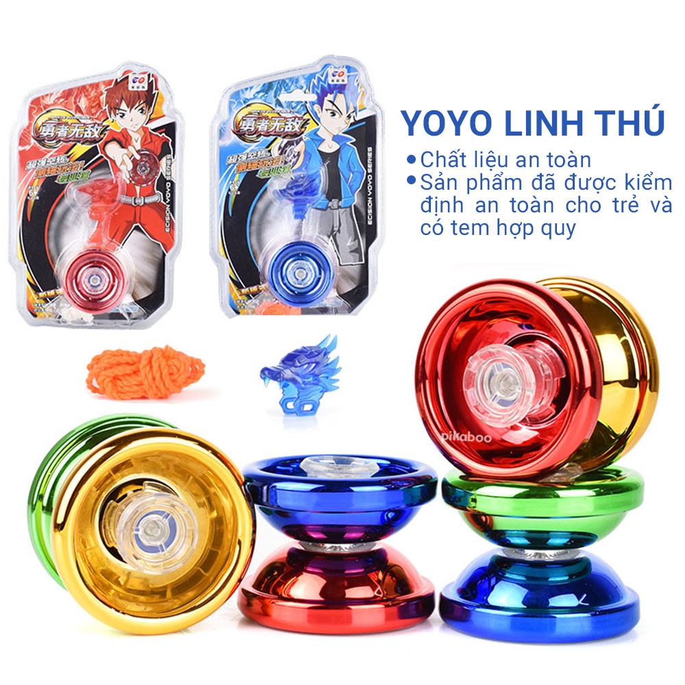 Mô tả Combo đồ chơi con quay Yoyo Pikaboo, cho bé vui chơi vận động khoẻ mạnh, rèn luyện sự khéo léo - 1