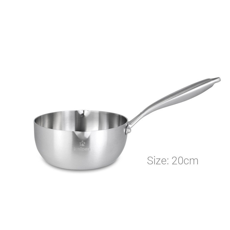 Mô tả Chảo INOX 304 Cao Cấp 5 Lớp Liền Khối Miệng Rót Leger Size 18-20-28cm Chính Hãng KALPEN-GIA DỤNG ĐỨC - 4