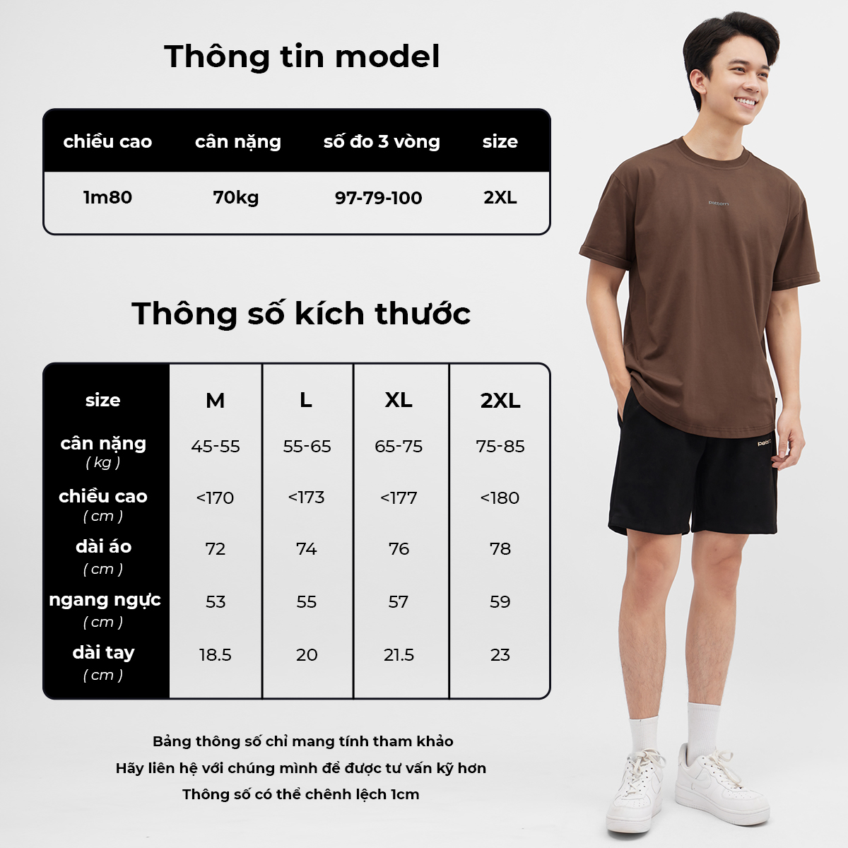 Mô tả Áo phông basic vạt bầu PATTERN PA024 - 1