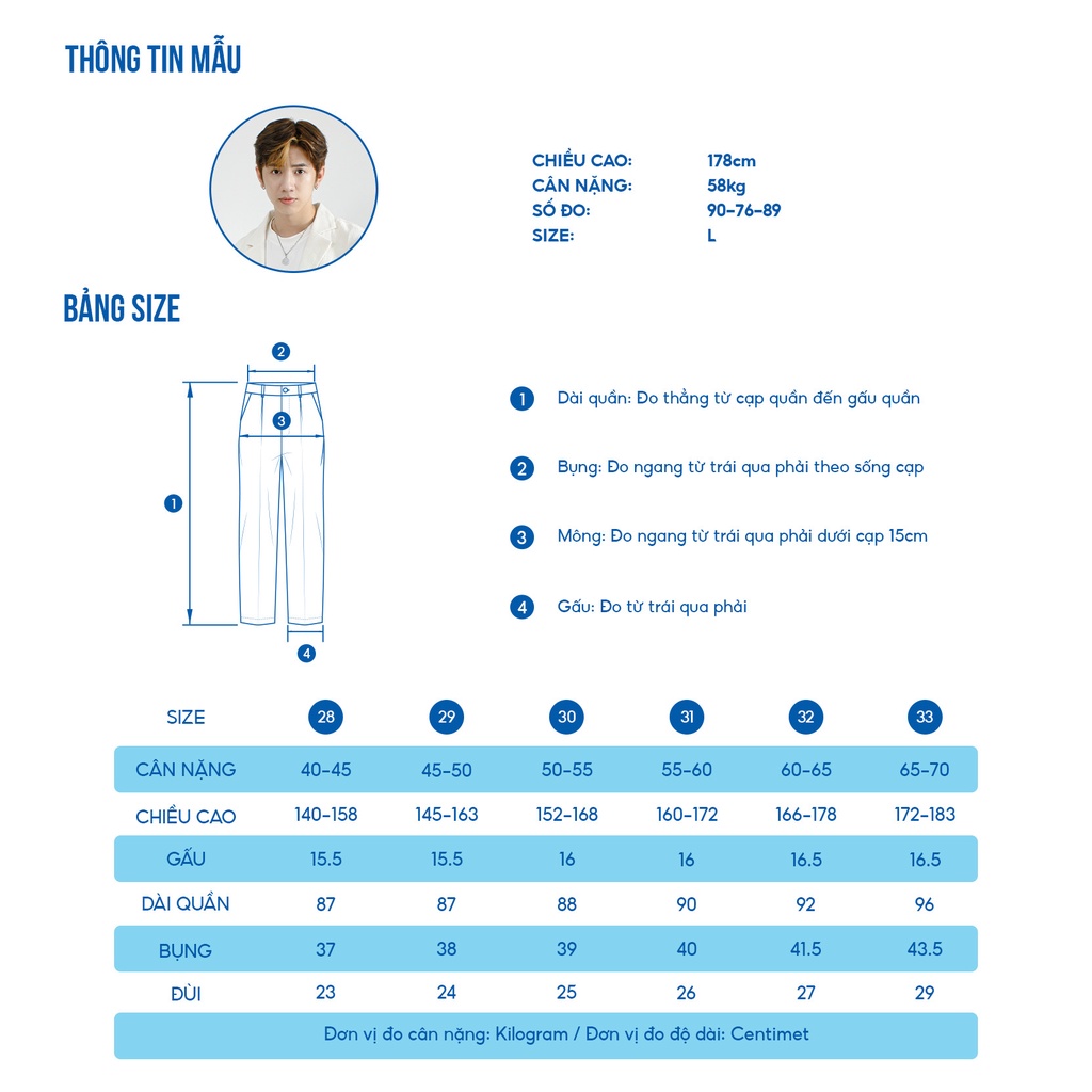 Mô tả Quần Âu Nam MANDO Ống Côn Công Form Công Sở Nhiều Màu, Kiểu Dáng Basic Trẻ Trung Phong Cách Hàn Quốc - QKN020 - 9