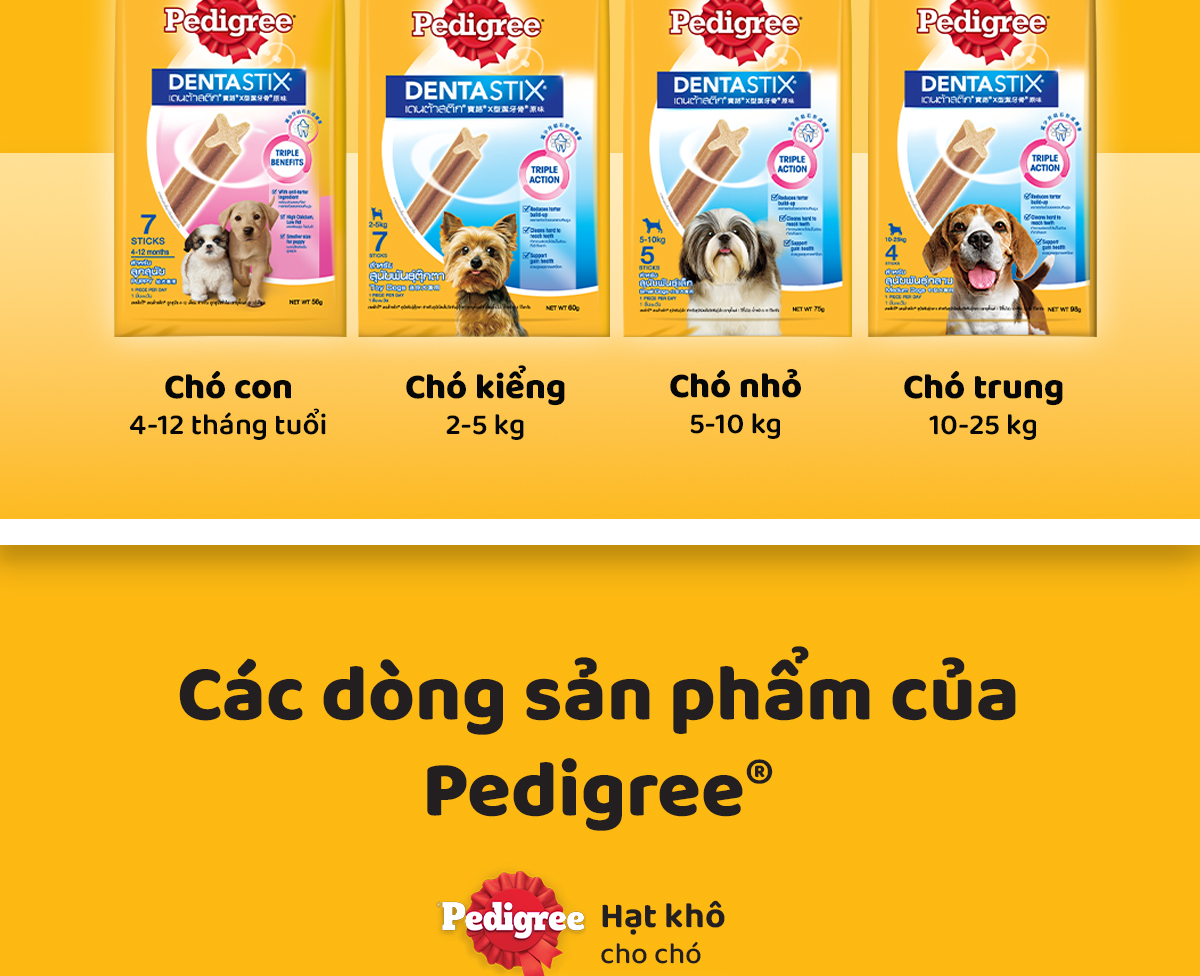 Mô tả Bánh Xương Chăm Sóc Răng cho Chó Trung PEDIGREE Dentastix (3 Túi, 98g) - 8
